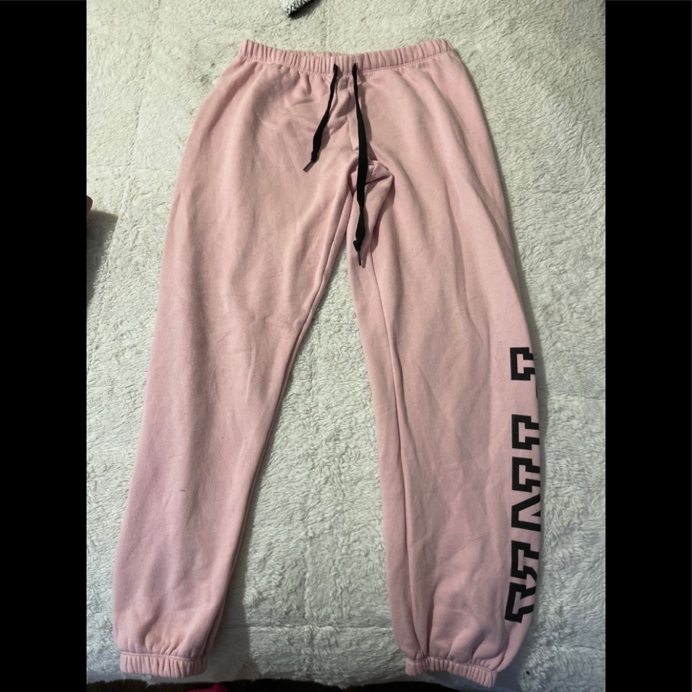 Pink sweatpants